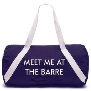 Brand NEW, Meet Me At The Barre, Denim Duffel Bag
